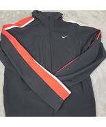 Vintage Nike Black W/Red White Embroidered Swoosh Check Zip Jacket Women... - $27.82