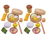 2 Sets Kids Pretend Play Toy Kitchen Cooking Toy Steamed Toy Food Chines... - $31.99