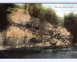 Coon River Hanging Rock Raccoon River Stuart Iowa IA 1909 DB Postcard P12 - $14.80