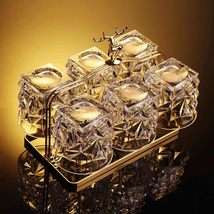 Creative Crystal Whiskey Glasses Set, Luxury Vintage Diamond-Cut Bar Tum... - $2,754.21 MXN