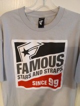 Famous Stars &amp; Straps Family 99 T-shirt Men’s Size L Gray Crew Neck Top ... - £19.78 GBP