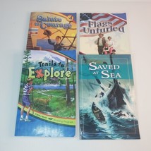 A Beka 4th Grade Readers: Reading 4a, 4c, 4d, &amp; Saved At Sea Homeschool ... - £12.41 GBP