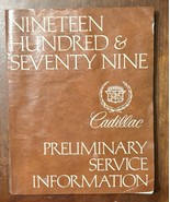 Vintage 1979 Cadillac Preliminary Service Information Shop Manual - $357.16 MXN