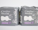 Carefree Breathe Ultra Thin Pads OVERNIGHT 12 ct Irritation Free Protect... - £21.96 GBP