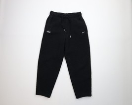 Nike Womens Small Distressed Spell Out Script Deep Pile Fleece Cozy Swea... - $34.60