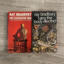 The Illustrated Man &amp; I Sing The Body Electric Book Lot by Ray Bradbury - £15.89 GBP