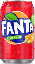 12 Cans of Fanta Fruit Twist Flavored Soft Drink Soda 330ml/11 oz Each - From UK - $53.22