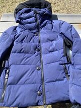 MONCLER Womens Grenoble Giubbotto Guyane Blue PUFFER Down Ski Jacket 5 L-XL - $625.00