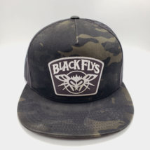 BLACK FLYS Fly Savage Hat Trucker Patch Snapback Mesh Black Camo - £13.97 GBP