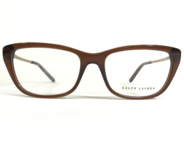 Ralph Lauren Eyeglasses Frames RL 6189 5767 Clear Brown Gold Cat Eye 52-16-145 - £51.00 GBP