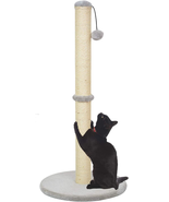 34&quot; Tall Cat Scratching Post, Cat Post Scratcher with Sisal Rope and Bas... - £23.79 GBP