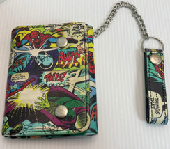 Authentic Marvel Amazing Spider-Man Comic Print Wallet with Chain - £8.11 GBP