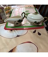 Vintage Metlox Poppytrail Ivy Creamer &amp; Sugar Bowl &amp; Lid California Cott... - $20.31 CAD