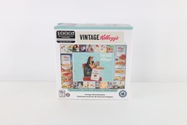 New Sealed Vintage Kellogg&#39;s Cereal Advertisements 1000 Piece Jigsaw Puzzle - £23.32 GBP