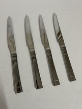 HERITAGE MINT, LTD. set of 4 Solid Handle Dinner Knives Bentley (Stainless) - £9.30 GBP