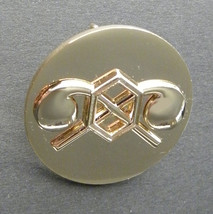 Us Army Chemical Corps Cnrn Gold Colored Lapel Hat Pin Badge 1 Inch - £4.45 GBP