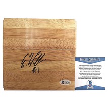 Elizabeth Williams Duke Blue Devils Signed Basketball Floor Beckett Auto... - £46.21 GBP