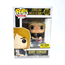 Funko Pop Rocks Kurt Cobain #66 Hot Topic Exclusive Vinyl Figure With Protector - £38.49 GBP