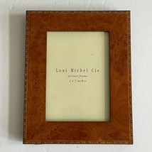 Loui Michel Cie Picture Frame Inlay Wood 5x7&quot; Inlaid Wooden Photo Vintage B - $19.95