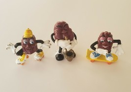 Vintage California Raisins Lot 1987/88 Calrab Pvc Figures - Saxophone Skateboard - £10.32 GBP