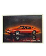 Postcard 1980 Camaro Berlinetta Coupe Classic Car Dealer Promotion Chrome - $5.95