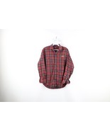 Vtg 80s Ralph Lauren Mens Small Thrashed Spell Out Flannel Button Shirt ... - €46,86 EUR