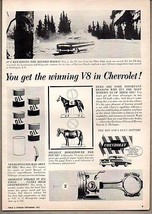 1956 Vintage Ad Chevrolet with V-8 Breaks Pikes Peak Record Chevy  - £7.27 GBP