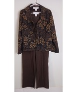 Sag Harbor 3 Piece Blazer/ Blouse/ Pants Set Women&#39;s Size 8 - $703.53 MXN