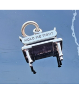 VINTAGE 925 STERLING SILVER HOLD ME TIGHT BENCH CHARM PENDANT - $30.67 CAD