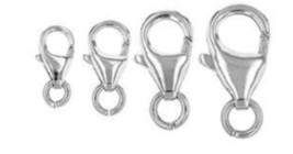14k oval trigger lobster clasp with open jump ring ( 4 SIZES TO CHOOSE ) - $25.73
