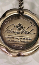 Patricia Nash 10th Anniversary Brass Purse Metal Charm Replacement &amp; Info Card - £15.80 GBP