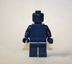 Minifigure Custom Dark Blue Blank Plain DIY - £5.09 GBP