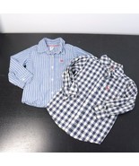 2pc Carter&#39;s Baby Toddler Boy&#39;s 24M/2T Blue Button-Up Collared Dress Shirts - £7.04 GBP