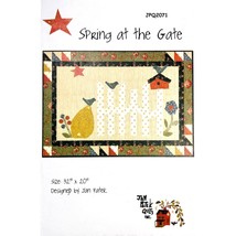 Birds Birdhouse Quilt PATTERN, Spring at the Gate by Jan Patek Quilts, A... - £7.18 GBP