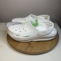 Crocs Off Grid Clog Mens Size 9 Slip On Shoes White Ultra Light Slip - NWT - £30.92 GBP