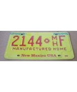 NEW MEXICO MANUFACTURED HOME LICENSE PLATE   2144  Zia Sun Symbol  M/H F... - £9.90 GBP