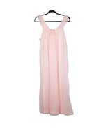 Tosca VTG Nightgown M Womens Pink Lingerie Lace Ruffle Flowy Sleeveless - £20.40 GBP