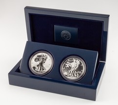 2013-W S$1 West Point Two Coin Set Enhanced/Reverse Proof with OGP CoA - £237.35 GBP