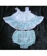 BABY GAP RUFFLY SWING TANK TOP GINGHAM PLAID BLOOMERS DIAPER COVER OUTFI... - £11.78 GBP