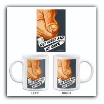 Get First Aid At Once - 1950&#39;s - Health Mug - £19.17 GBP+