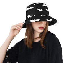 Bat Silhouette Unisex Bucket Hat Black - $27.00