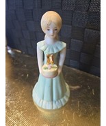 Enesco Growing Up Birthday Girls Age 11 Blonde Vintage Ceramic Figurine ... - €6,83 EUR