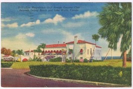 Postcard Magnificant Gulf Stream Country Club Delray Beach Lake Worth Florida - £2.31 GBP