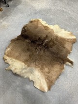 Vintage Tanned deer hide hair on Crafts rug 36“x30“ very good condition - £89.42 GBP