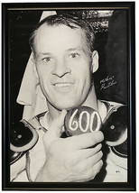 Gordie Howe Signé 41x27 Toile 600 But Photo Insc Mr.Hockey Bas - £457.22 GBP