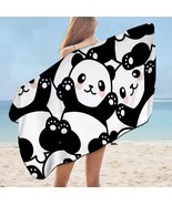 Panda Bath Towel Bathroom Microfiber Cartoon Beach Towel Animal Kids Tee... - $95.00