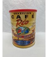 **EMPTY TIN* Brazilian Cafe Rio Gourmet Roast Ground Coffee Tin 5&quot; X 6 1/2&quot; - $544.82 MXN