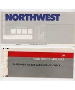 Northwest Airlines Ticket Jacket &amp; 2 PHX MEM FTL Tickets - £14.01 GBP