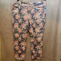 7 For All Mankind Womens Floral Jeans Size 20 Skinny Stretch - £14.15 GBP