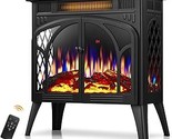 Electric Fireplace 25&quot; With Remote Control, Adjustable Realistic Flame, ... - £275.70 GBP